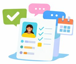 Interview and hire with confidence illustration